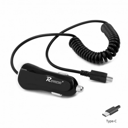 Ładowarka samochodowa TYP C 2.1A Reverse CC-21 + 1xUSB